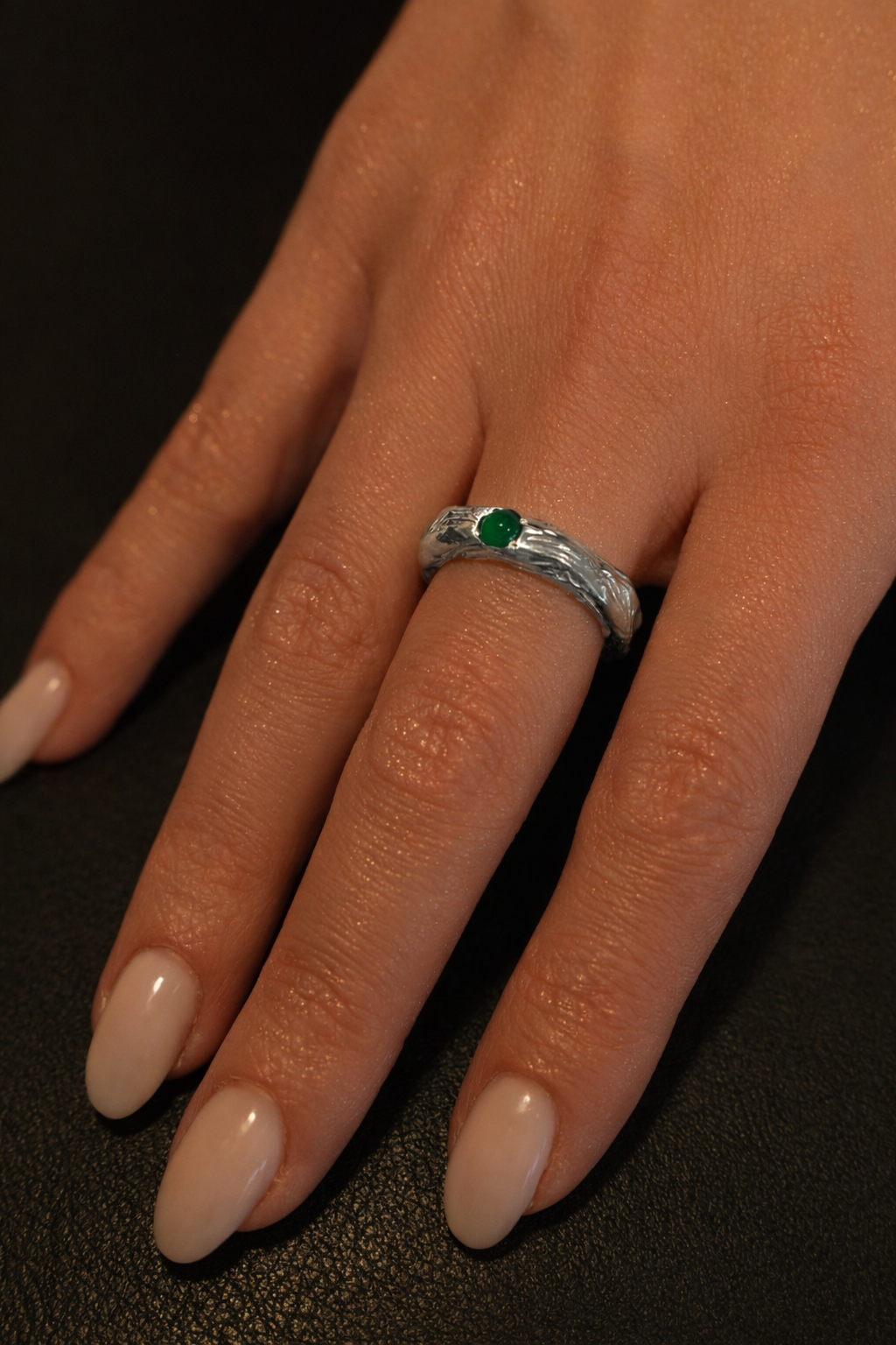 Silver, handmade ring