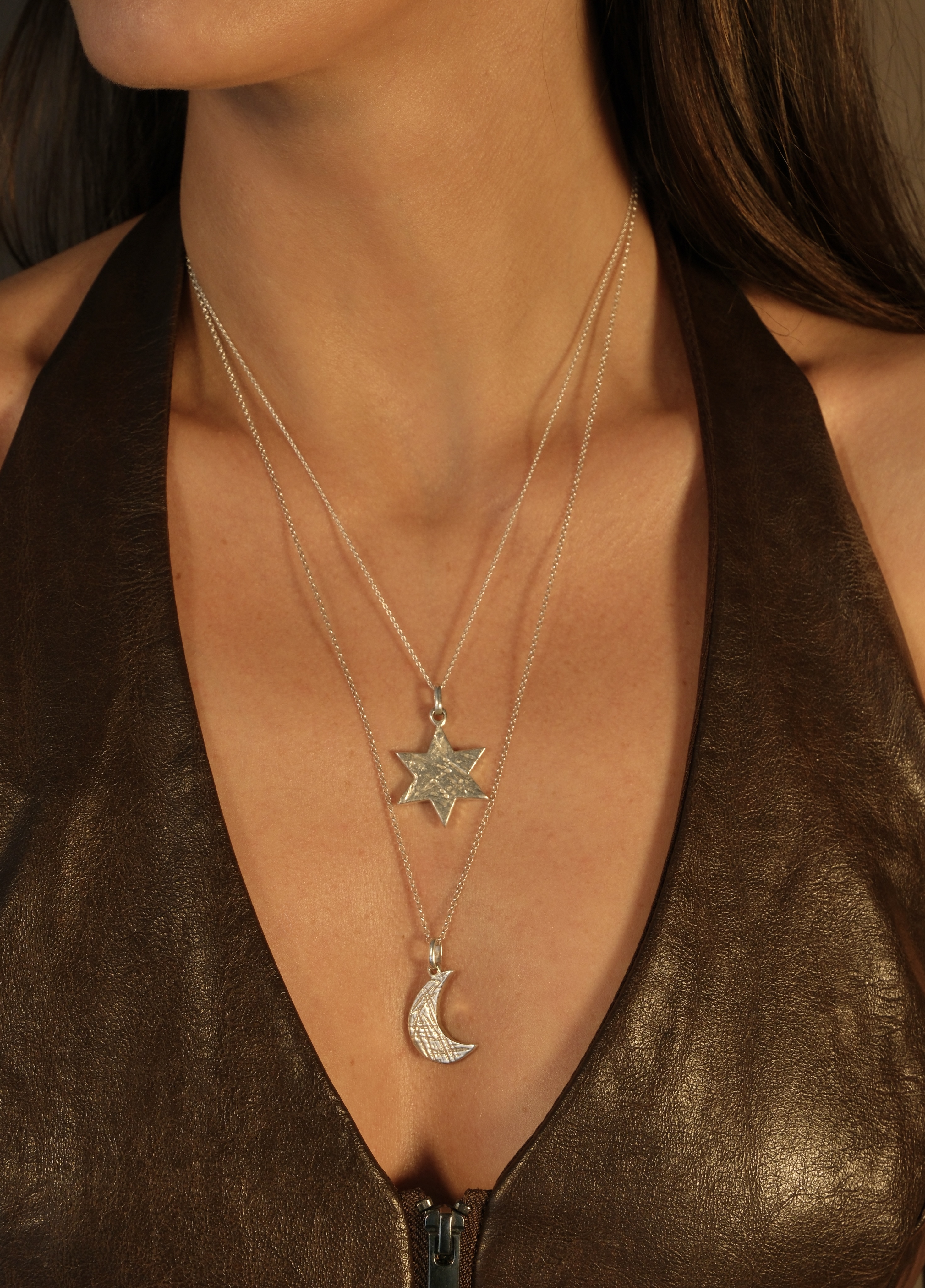 ვარსკვლავი - ვერცხლის ხელნაკეთი ყელსაბამი